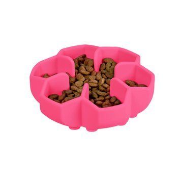 Миска для медленного кормления собак myska-povilne-harch-pink фото