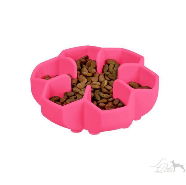 Миска для повільного харчування для собак  myska-povilne-harch-pink фото