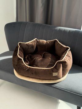 Лежак для собак та котів "Космос" Коричневий sofa-cosmos_xs_brown фото