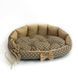 Лежак для собак та котів "Перлина" горох беж sofa-pearl_xs_pea_beige фото 1