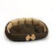 Лежак для собак та котів "Перлина" горох коричневий sofa-pearl_xs_pea_brown фото 1