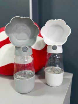 Поїлка-годівниця для собак та котів лапка accessories-drinking_bowl_feeder_xs_white фото