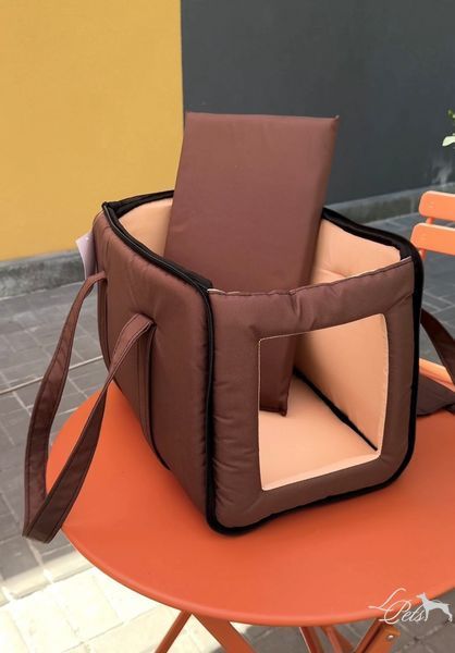 Сумка переноска для собак и кошек &laquo;Багажка&raquo; коричневый  soft_bag-luggage_s_brown фото
