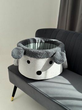 Корзина для іграшок сіра accessories-toy_basket_xs_gray фото