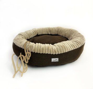 Лежак для собак та котів "Снуппі" коричневий беж sofa-snoopy_xs_brown_beige фото