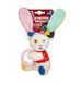 Игрушка для собак Зайчик с кольцом и пищалкой GiGwi Plush toy-rabbit-z-kiltsem-gigwi фото 1