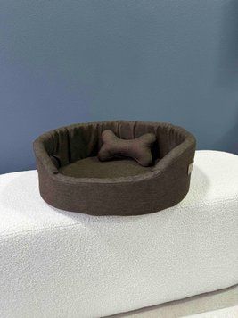 Лежак для собак та котів з вкладишем коричневий sofa-insert_xs_brown фото