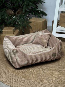 Диван для котів та собак "Foxy" велюр + чохли бежевий sofa-foxy_s_velour_beige фото