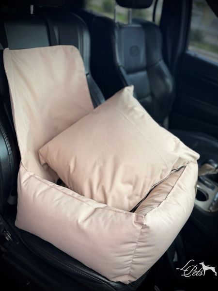 Авто крісло для собак Оксфорд, бежевий   avto-krislo-Oxford-s-beige фото
