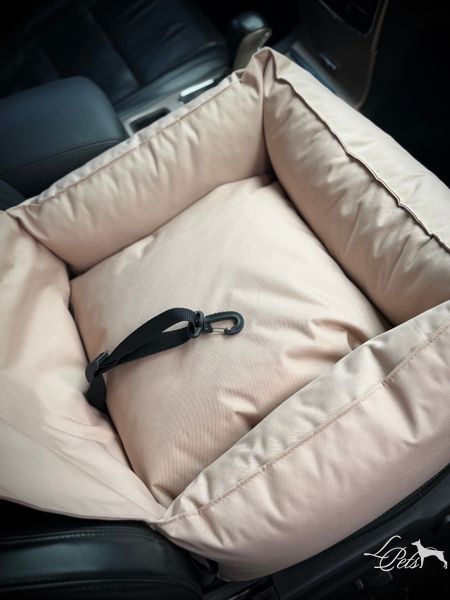 Авто крісло для собак Оксфорд, бежевий   avto-krislo-Oxford-s-beige фото