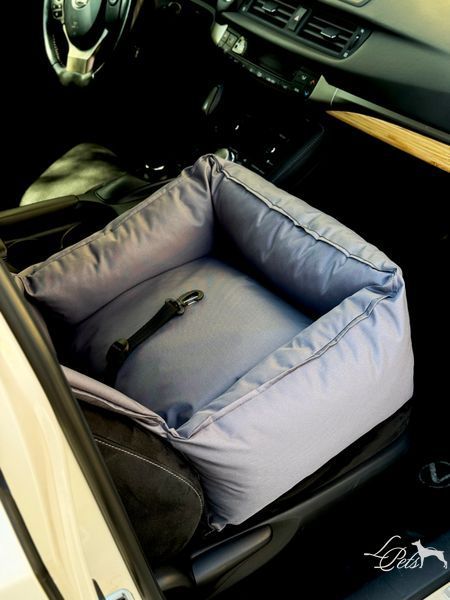 Автокрісло для собак та котів Оксфорд ciрий car_seat-oxford_s_gray фото