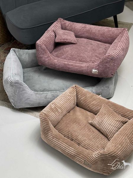 Диван для собак та котів "Foxy" велюр + чохли рожевий sofa-foxy_s_velour_pink фото