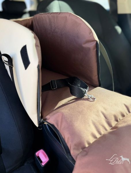 Сумка-автокресло на подлокотник для собак и котов car_seat-armrest_s_beig фото