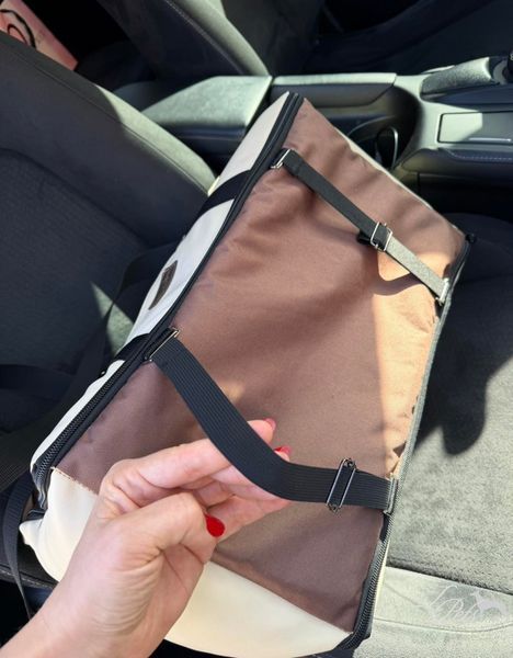 Сумка-автокресло на подлокотник для собак и котов car_seat-armrest_s_beig фото