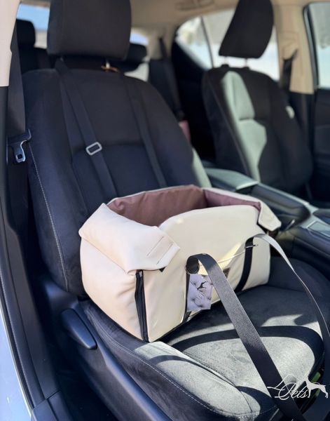 Сумка-автокресло на подлокотник для собак и котов car_seat-armrest_s_beig фото