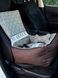 Автокресло для собак и котов хлопок коричневый + чехлы car_seat-cotton_s_brown фото 2