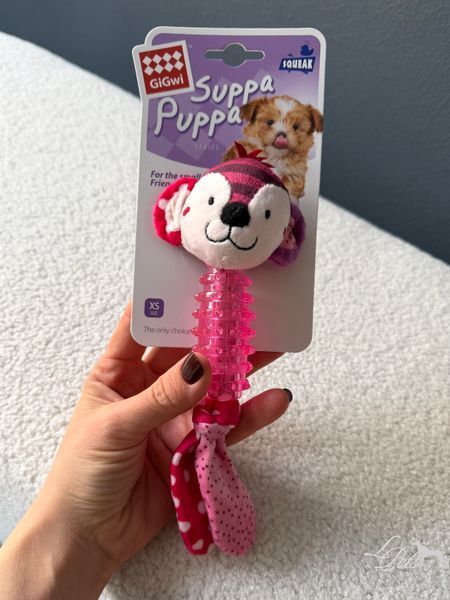 Игрушка для собак Обезьянка с пищалкой Suppa Puppa ihrashka-mavpochka-z-pyskavkoi-pink фото