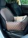 Автокресло для собак и котов эко кожа коричнево-бежевый car_seat-eco_leather_s_brown_beige фото 2