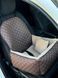 Автокресло для собак и котов эко кожа коричнево-бежевый car_seat-eco_leather_s_brown_beige фото 1