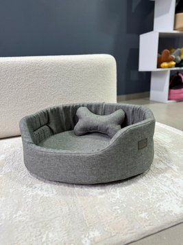 Лежак для собак та котів з вкладишем сірий sofa-insert_xs_gray фото