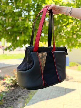 Сумка переноска для собак та котів &laquo;Summer&raquo; еко шкіра чорна  summer-eko-shkira-black-s фото