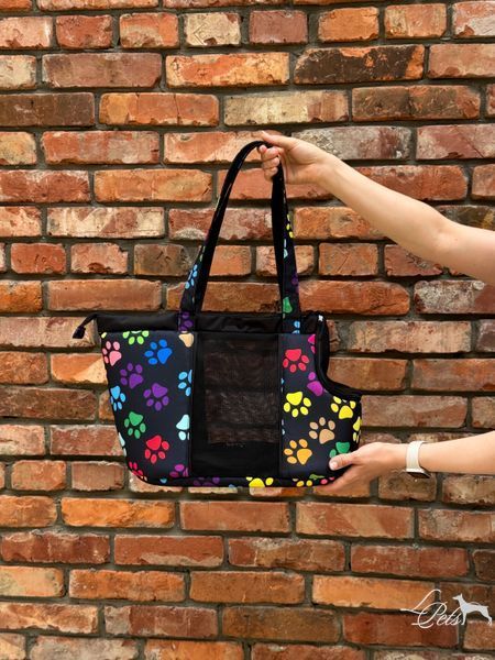 Сумка-переноска для собак та котиків &laquo;Summer&raquo; Лапи Kольорові soft_bag-summer_s_paws_colored фото