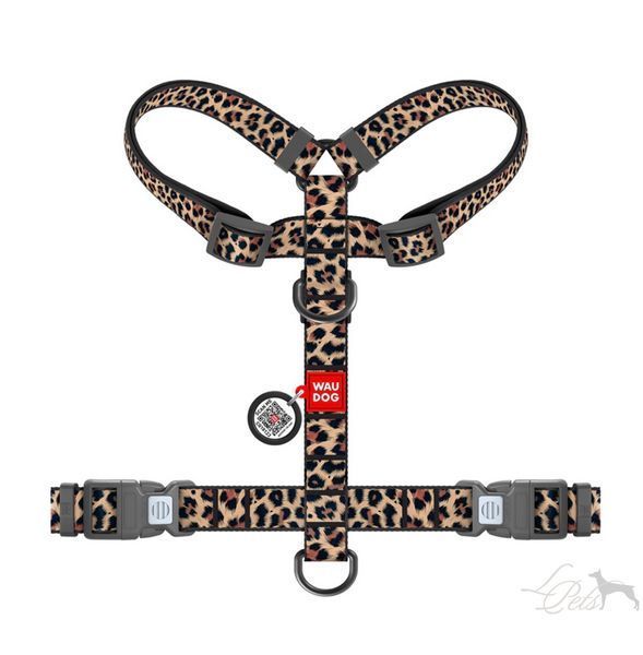 Шлея для собак анатомічна H-подібна Waudog Nylon Лео shleia-anatomichna-Leo-s фото