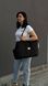 Сумка-переноска для собак и котов Summer с карманом чёрная soft_bag-summer_pocket_s_black фото 3