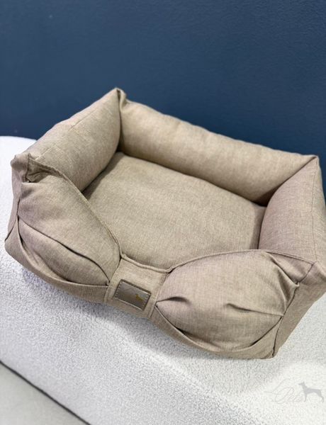 Диванчик-бантик для собак и котов бежевый sofa-bow_s_beige фото