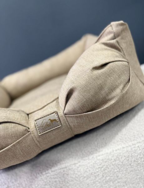 Диванчик-бантик для собак и котов бежевый sofa-bow_s_beige фото