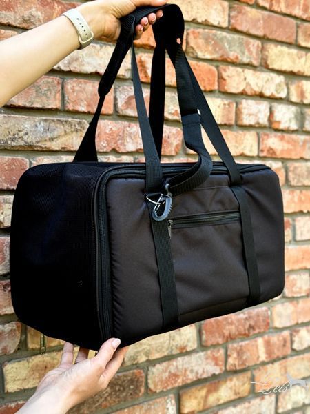 Переноска для собак и котов "Авиа" чёрная soft_bag-avia_xs_black фото